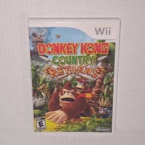Donkey Kong Country Returns Wii Complete CIB Nintendo Retro